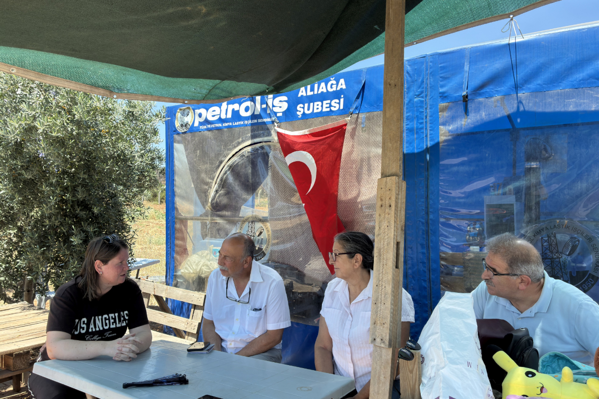 Levent Tüzel, Temel Conta direnişini ziyaret etti: “Bu mücadele bütün işçi sınıfının meselesidir”