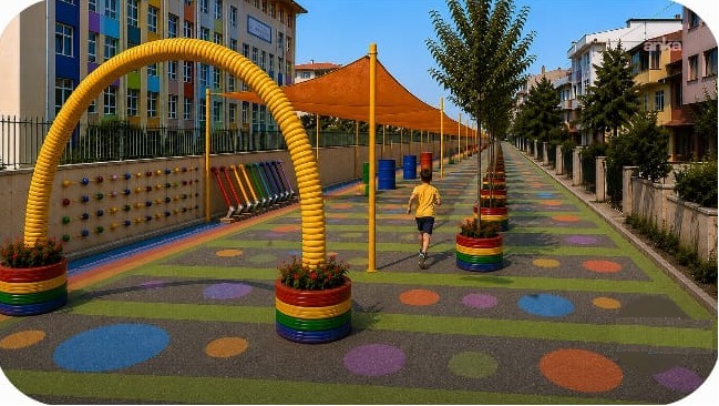 Ataşehir’de sokaklar çocuklar için dönüşüyor