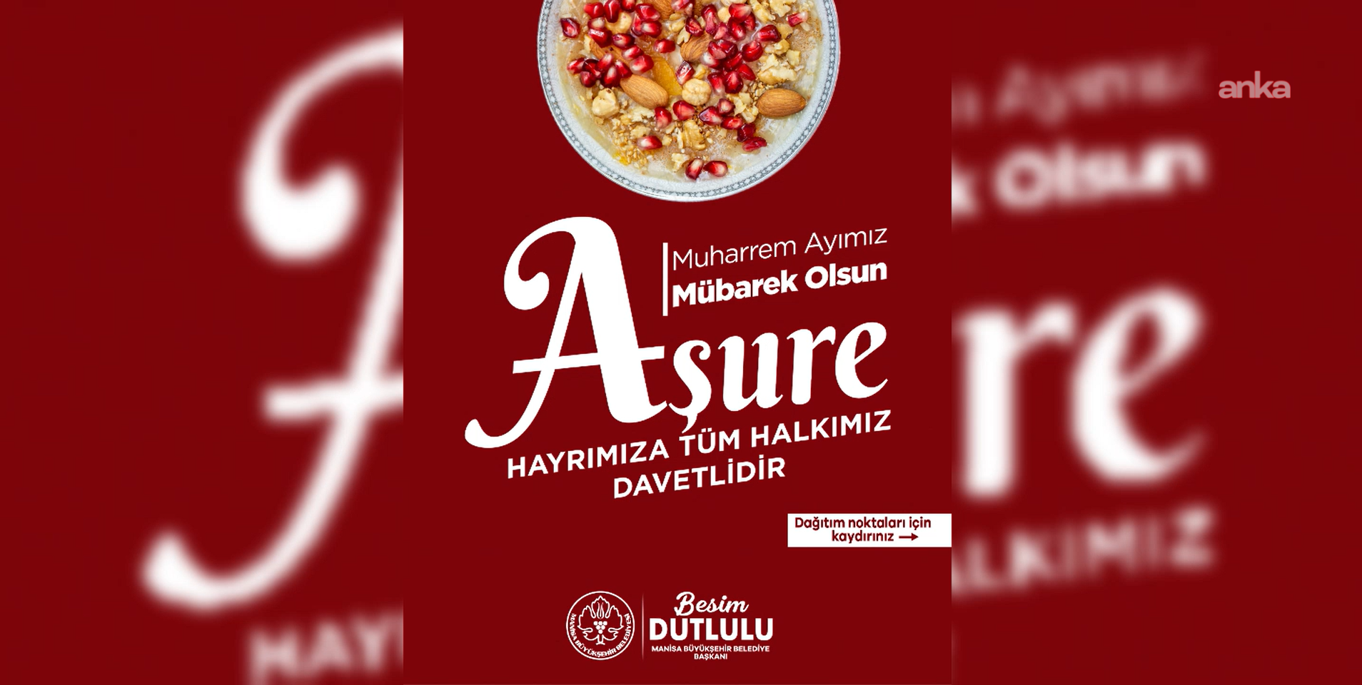Manisa Büyükşehir Belediyesi'nden kentin farklı noktalarında aşure ikamı