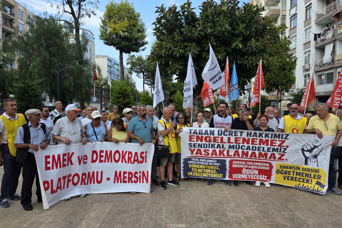 Mersin Emek ve Demokrasi Platformu: “Öğretmenlerin karşısına barikat değil, çözüm konulmalı”