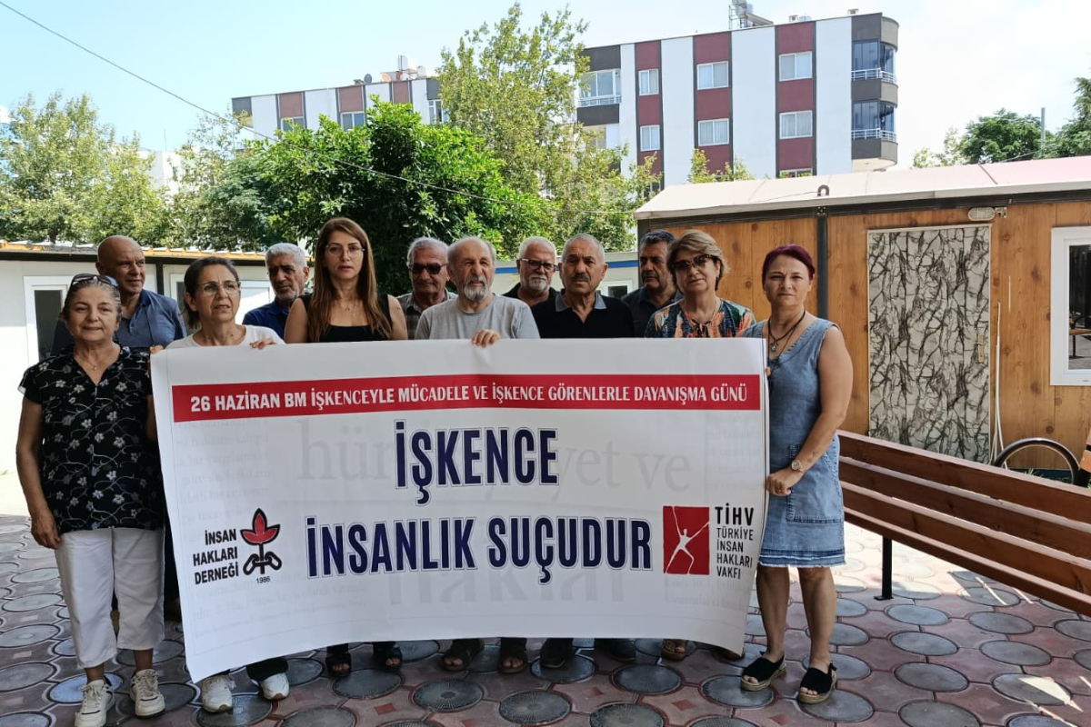 İHD İskenderun Şubesi ve TİHV'den ortak açıklama: "İşkenceyi teşvik eden cezasızlık son bulmalı"