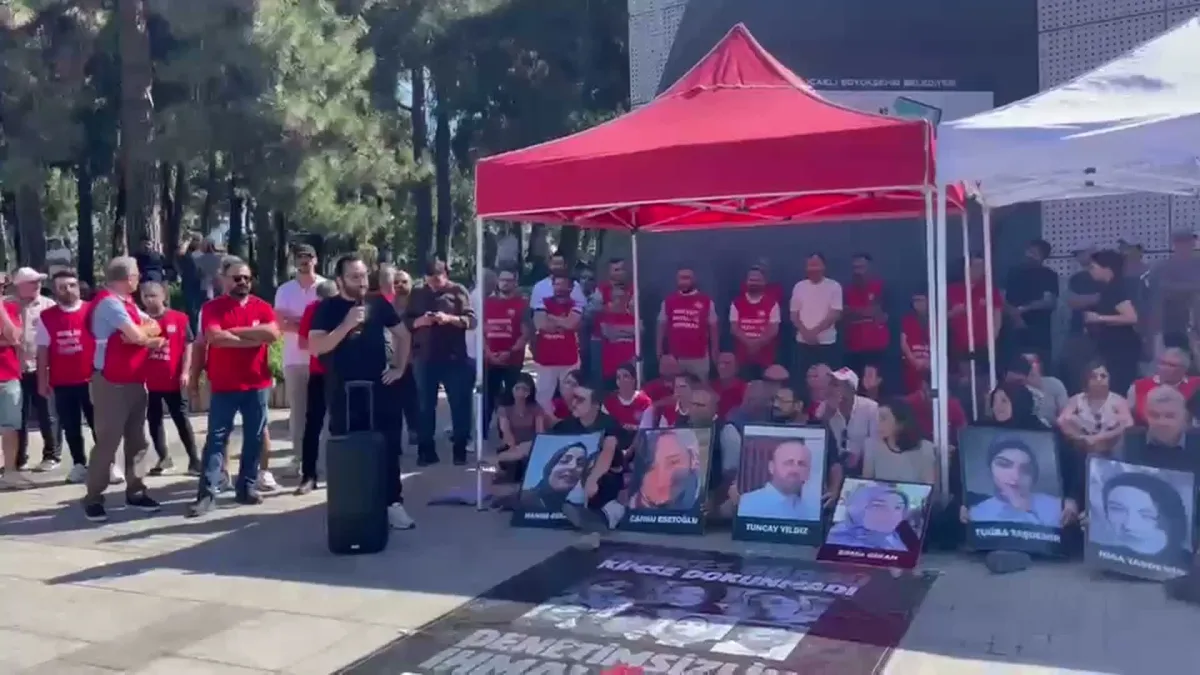 Dilovası için Adalet Nöbeti 5. haftasında... Kartalkaya'da eşi ve kızını kaybeden Altın: "Bize ekmek, su değil, adalet lazım"