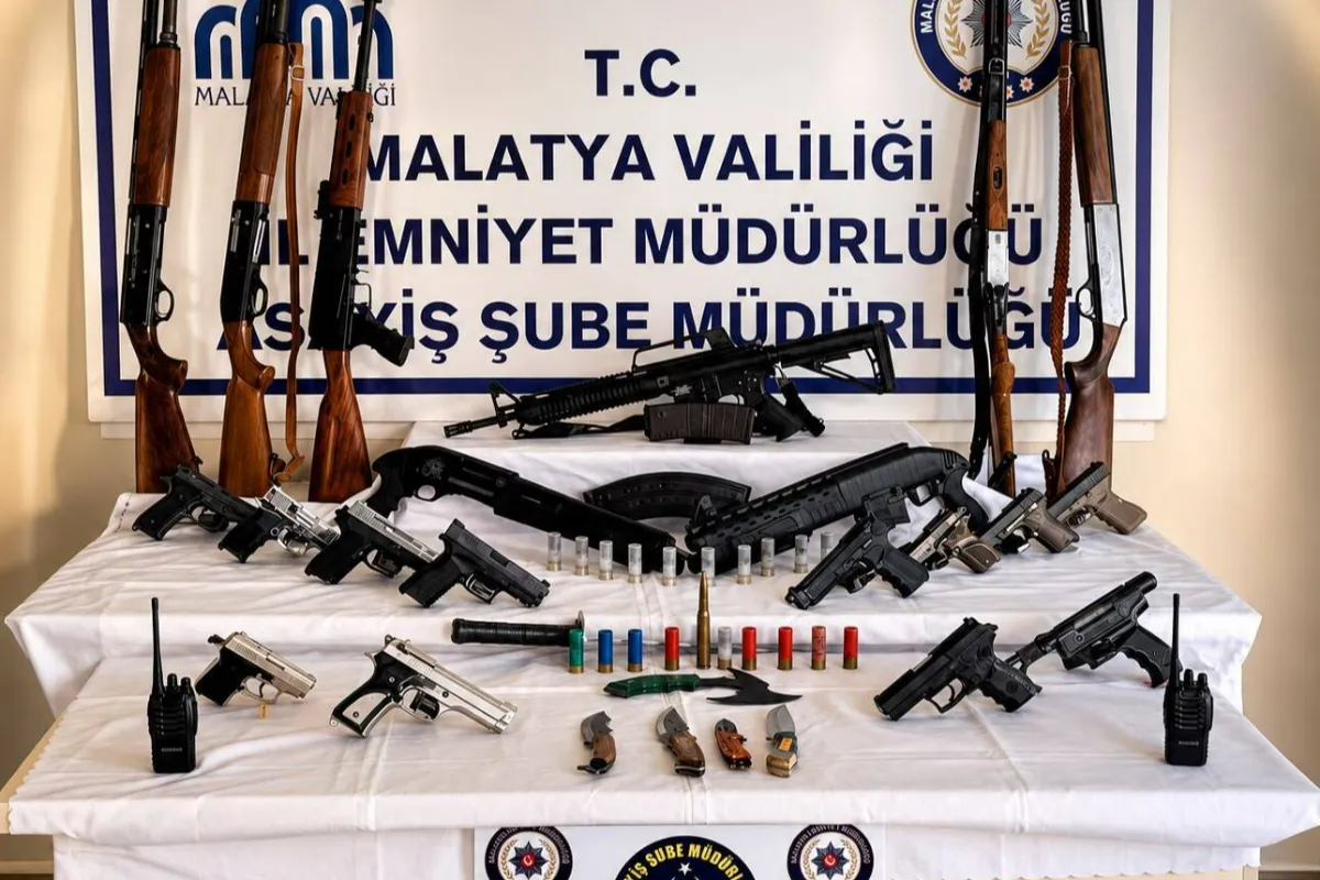 Malatya'da silah teşhiri yapanlara operasyon: 56 şüpheli gözaltına alındı