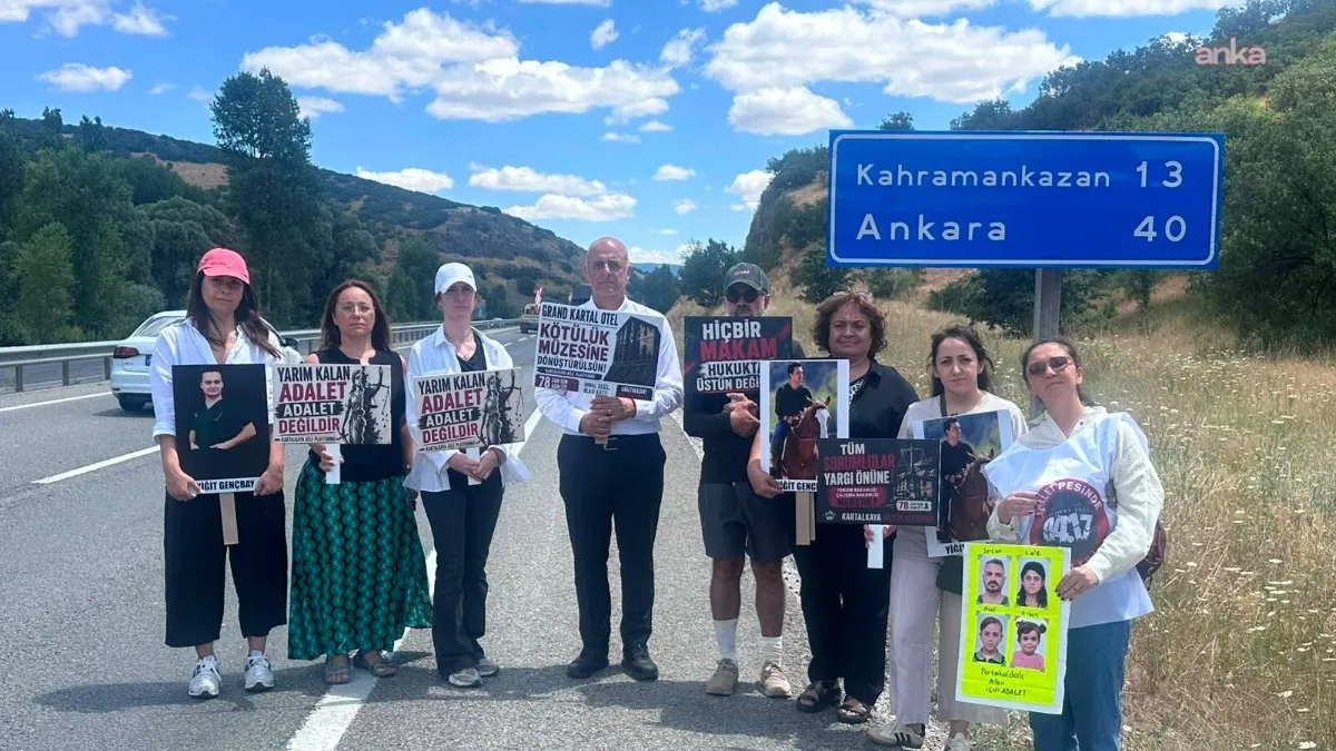 "78 Can İçin Adalet Yürüyüşü"ne 5. günde milletvekili, hakim ve depremde yakınlarını kaybeden avukat da eşlik etti