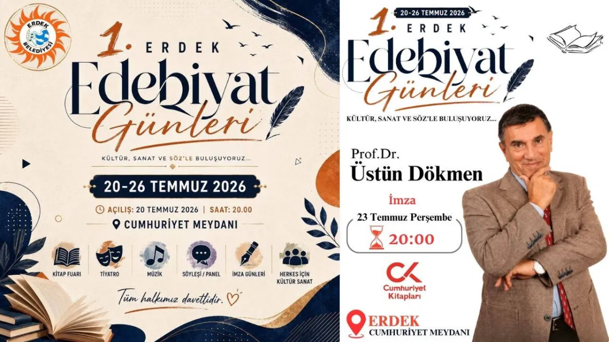 Erdek Edebiyat günleri başlıyor