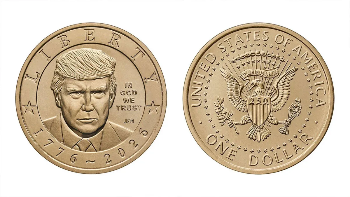 ABD'nin bağımsızlığının 250'nci yılına özel üzerinde Trump'ın yer aldığı altın para basılacak