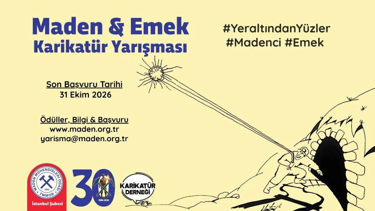 TMMOB'un "maden ve emek" temalı karikatür yarışması başvuruları başladı