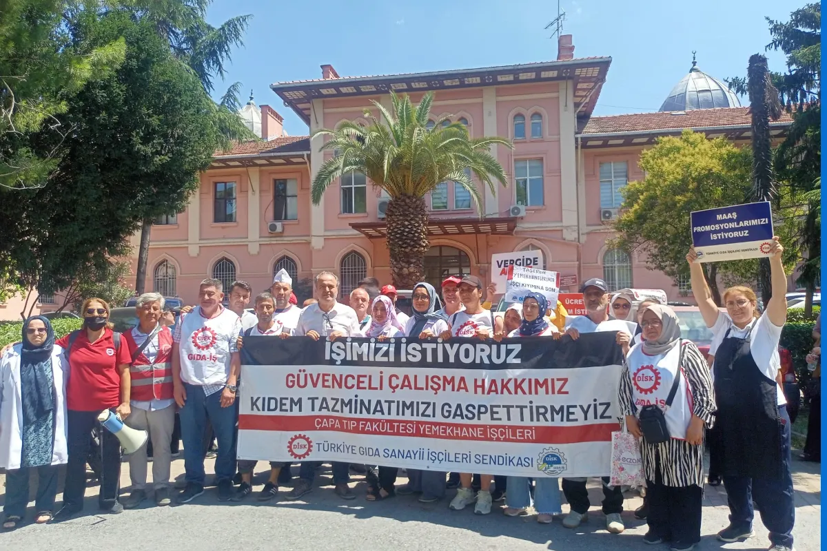 Çapa yemekhane işçilerinin direnişi 7. gününde sürüyor ‘Burada tam bir sömürü şebekesi kurulmuş’