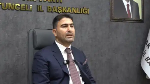 AKP Tunceli İl Başkanı Hakan Özer, görevinden istifa etti
