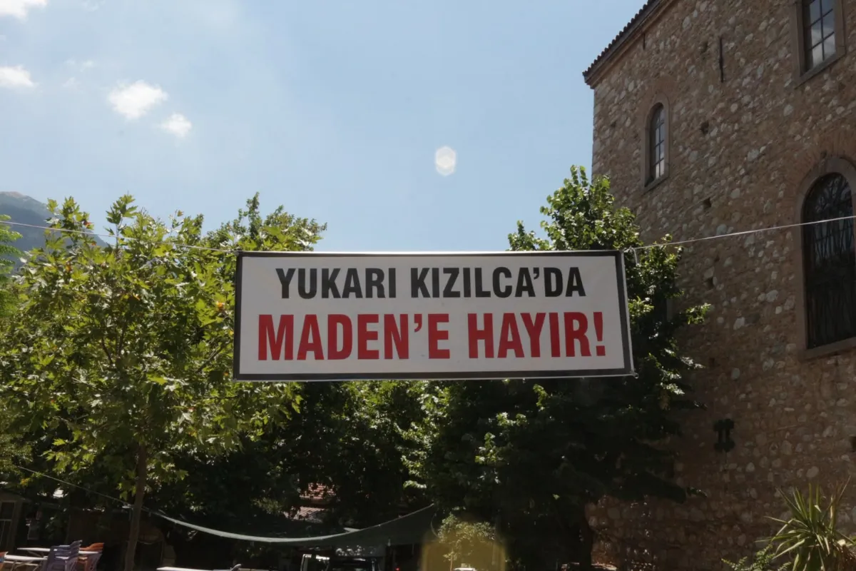 Kemalpaşa Yukarıkızılca Mahallesi halkı madene karşı ayakta