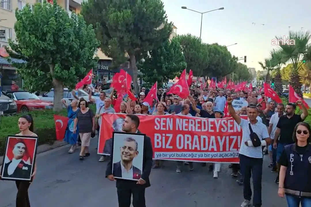 Aydın'da 'örgüt iradesi' yürüyüşü: 'Saray'ın muhalefeti olmak istemiyoruz'