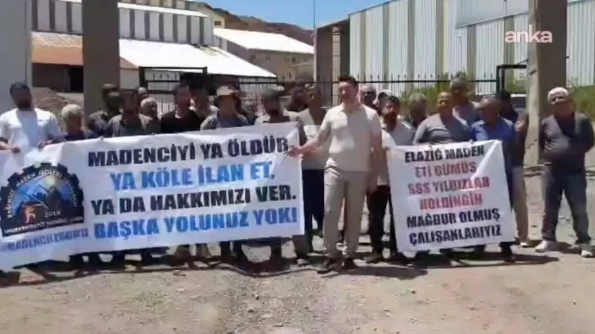 Elazığ Maden’deki işçilerin eylemi 2. gününde: Hakkımızı alamazsak 24 Temmuz'da Ankara'ya yürüyeceğiz