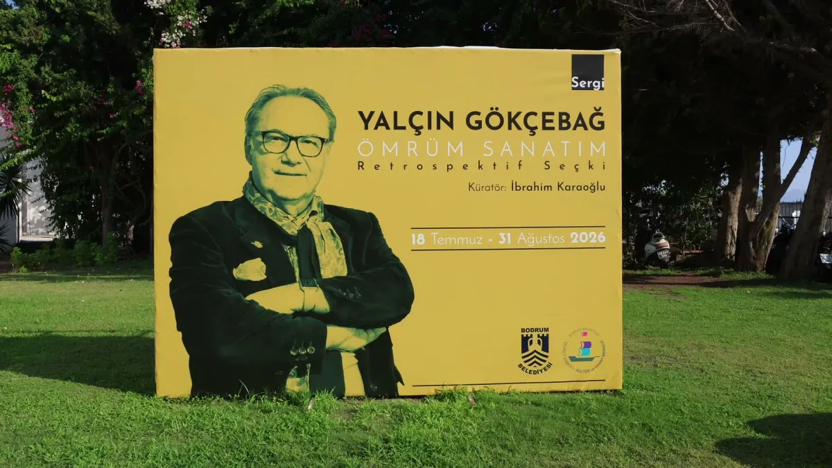 Yalçın Gökçebağ’ın retrospektif seçki sergisi, Bodrum’da ziyarete açıldı