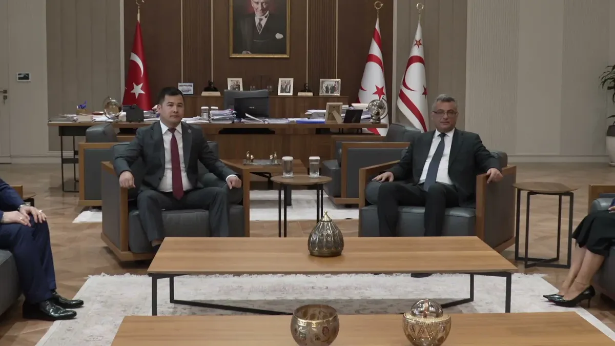 KKTC Cumhurbaşkanı Erhürman, Azerbaycan Dostluk Grubu Başkanları ve heyetlerini kabul etti