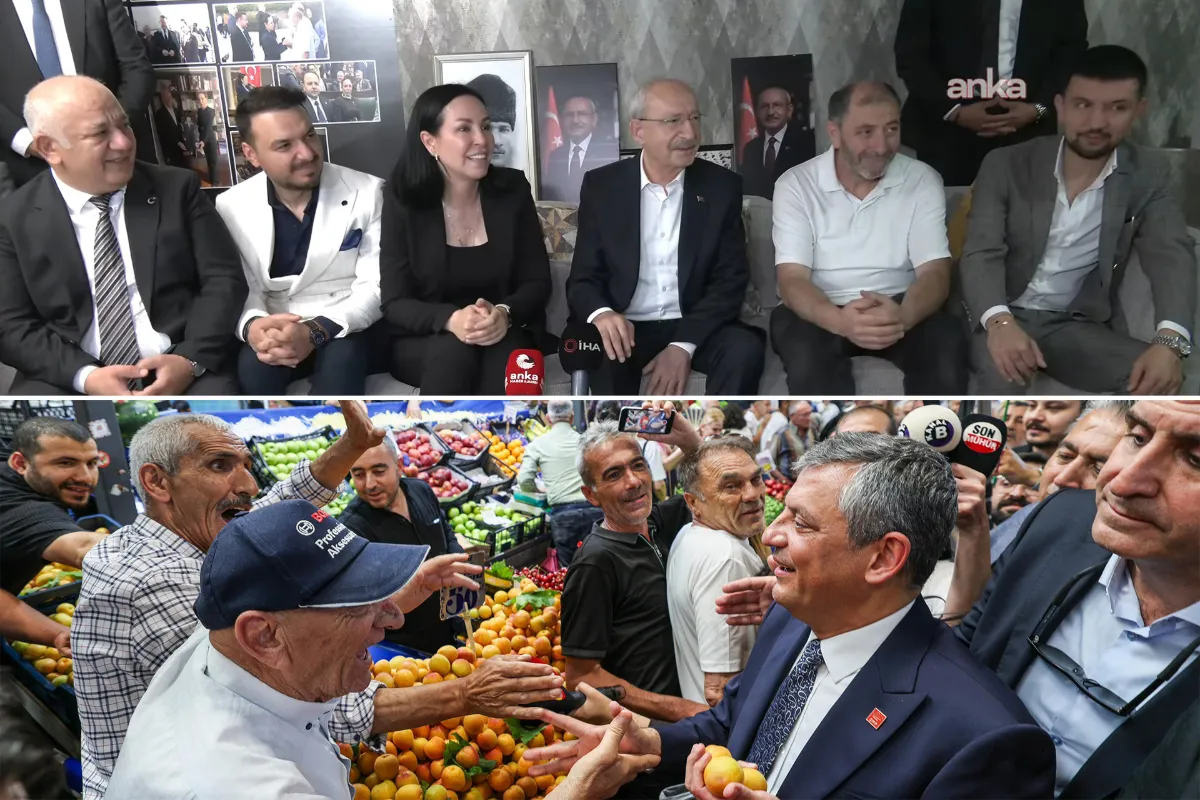 Özel'in büyük destek gördüğü Ulus'ta Kılıçdaroğlu'ndan 'kontrollü' esnaf ziyareti