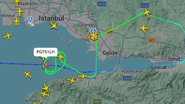 İstanbul’da fırtına: Uçaklar havada tur atmak zorunda kaldı
