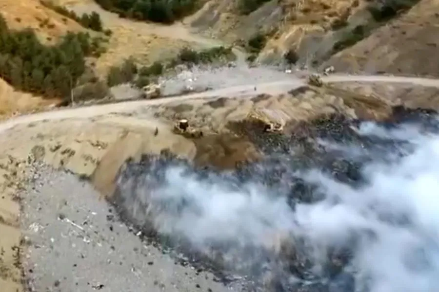 Amasya'da yangın çıkan katı atık tesisine ceza