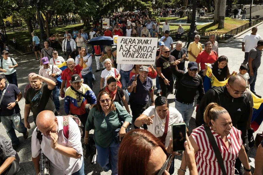 Venezuela'da ABD ve İsrail karşıtı eylem