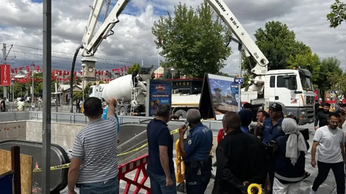 Kayseri’de beton mikserinin pompası patladı: 1 yaralı
