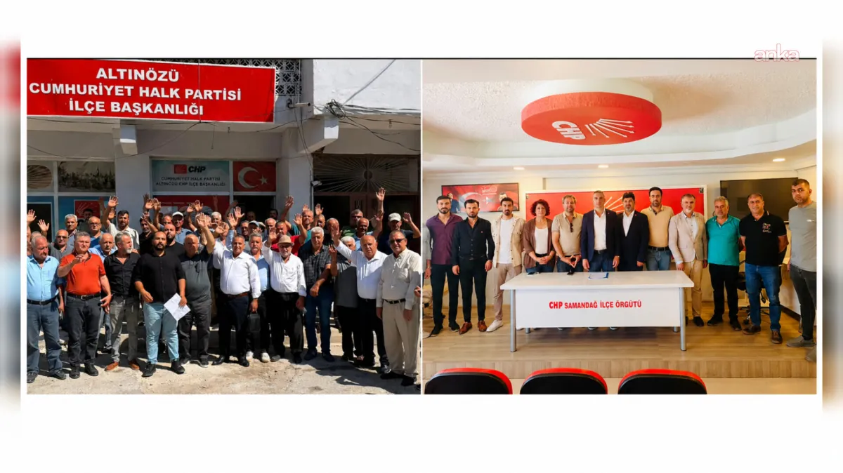 CHP'nin Samandağ ve Altınözü örgütlerinden toplu istifa