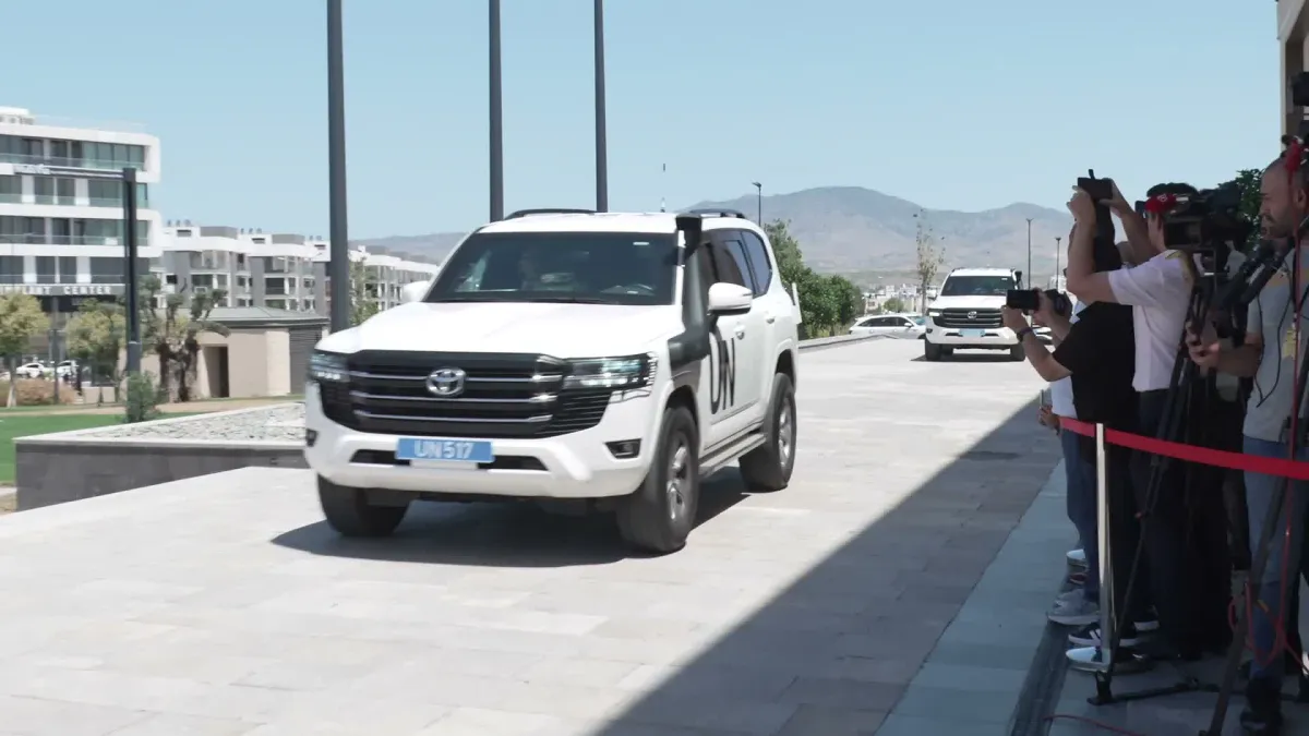 BM Genel Sekreteri Guterres ile KKTC Cumhurbaşkanı Erhürman'ın görüşmesi başladı